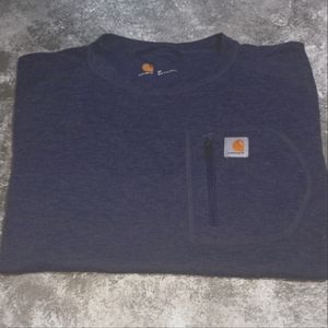 Carhartt size M Force HeavyweightLong Sleeve Shirt in Heather Gray